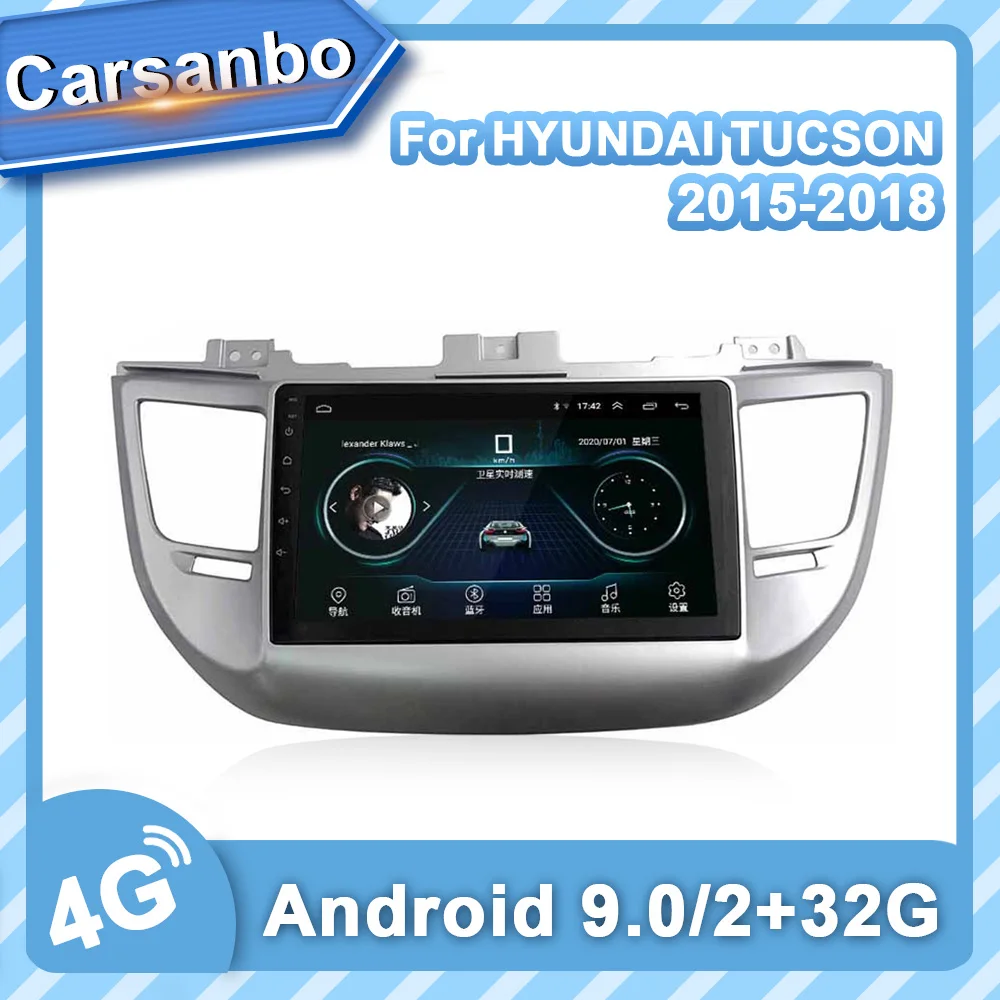 Автомобильный радиоприемник на Android 9 0 для Hyundai Tucson 2015 2018 радиопроигрыватель без