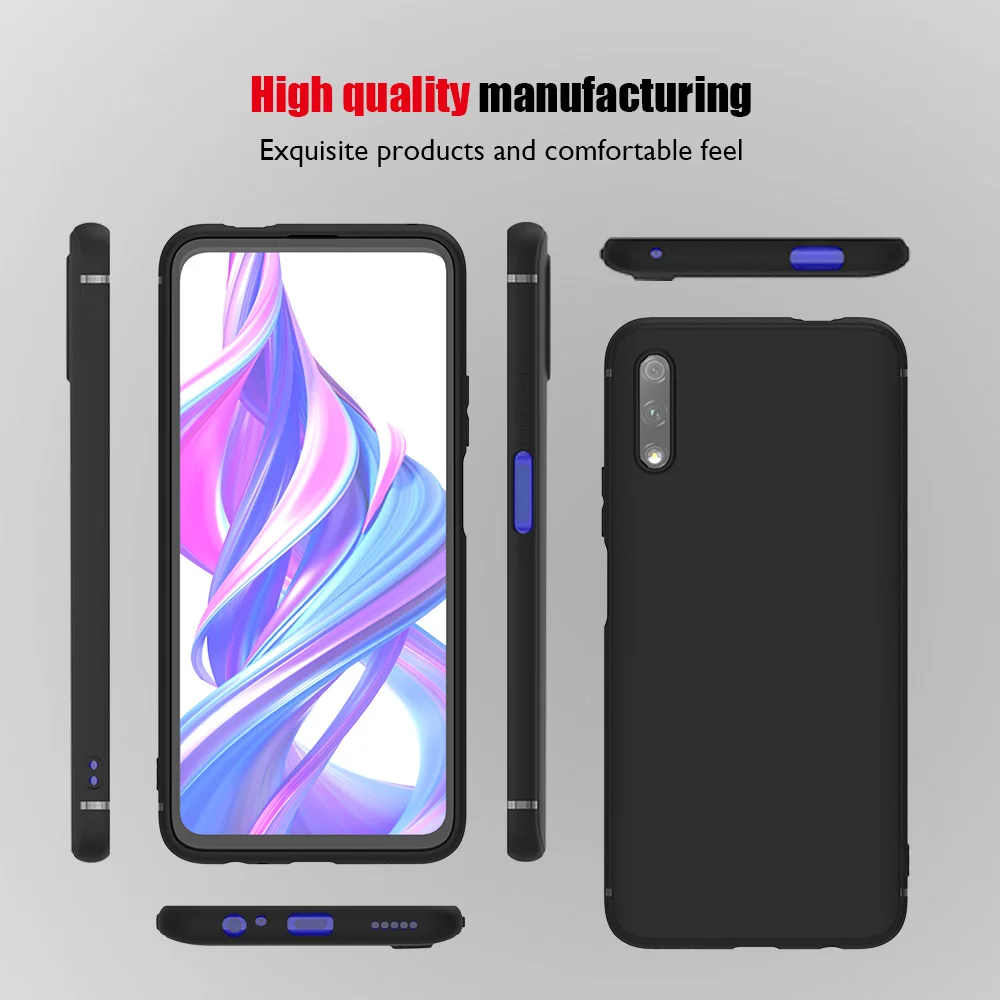 Матовый мягкий чехол для &quotHonor 9X / pro 8X 20 Pro 10 Lite 9 8A 7A&quot оригинальный тонкий ТПУ