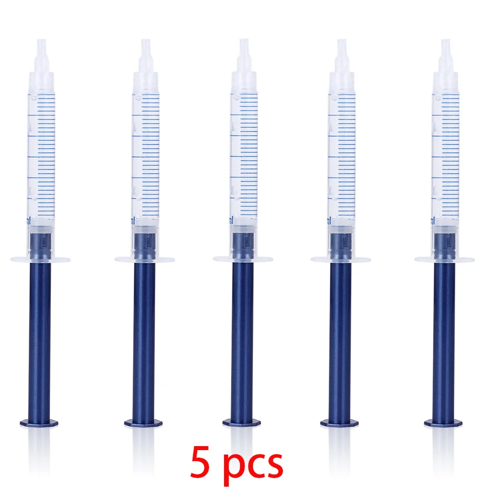 5 pcs gel 1 Набор отбеливания зубов 44% система для отбеливания зубов Уход за полостью рта гель набор отбеливатель зубов новое Стоматологическое белое оборудование светодиодный свет - Цвет: 5 pcs gel