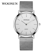 

Fashion Simple Watches MenStainless Steel Mesh Band Qaurtz Wristwatches Ultra Thin Mens Watches Hodinky relogio masculino