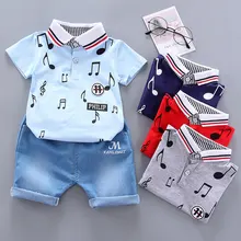 Комплект летней одежды для маленьких мальчиков и девочек; комплект из 2 предметов: хлопковая футболка+ шорты; Спортивный костюм для малышей