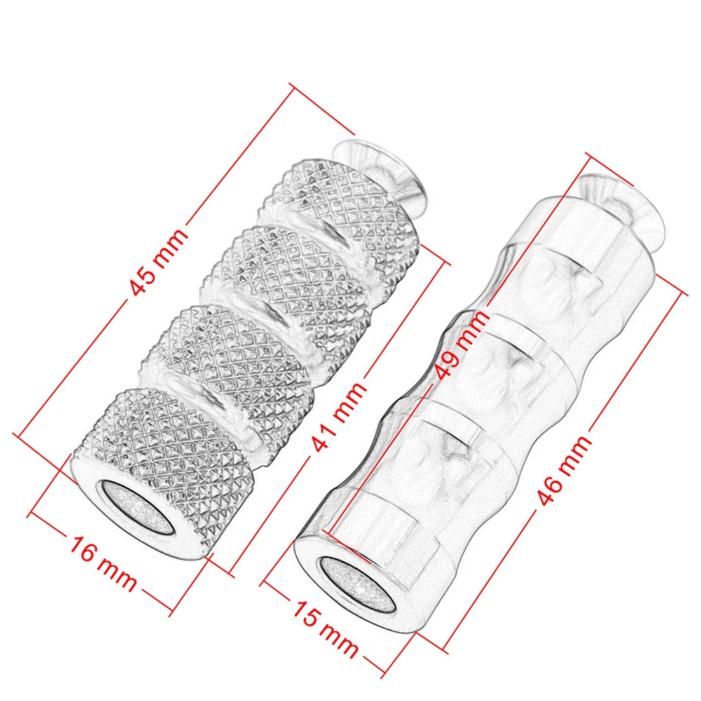 CNC M6 Racing Gear Shift Lever Peg Brake Pedal Shifter Motorcycle Footrests