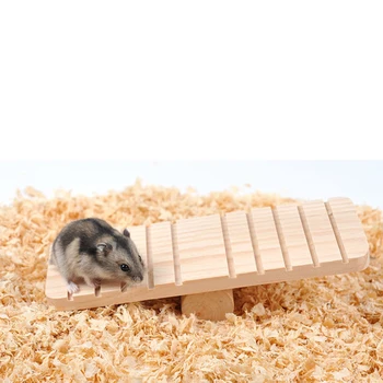

Wood Seesaw For Pet Hamster Funny Rat Mouse Rabbit Chinchillas Guinea Pig Small Play House Exercise Toy Animal Toy Mini