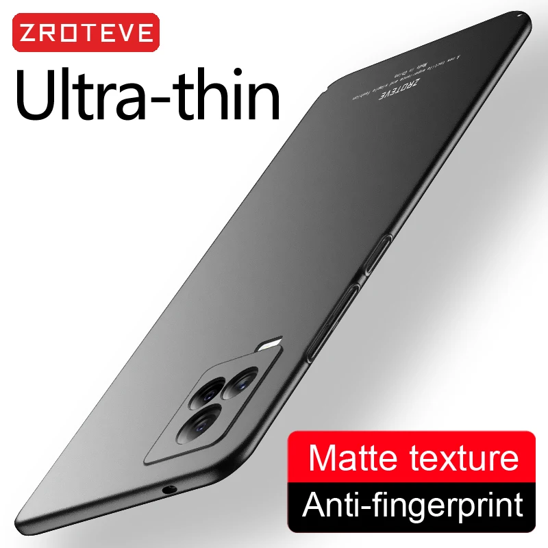 Чехол для iQOO 8 Pro тонкий матовый чехол Vivo 7 3 5 iQOO8 Жесткий из поликарбоната Neo Z3 Z5 Z1 Z1X