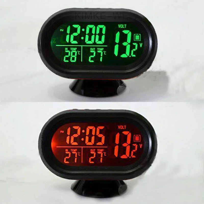  Car Clock & Date Digital Display Indoor Outdoor Thermometer & Voltage Monitor durable and practical