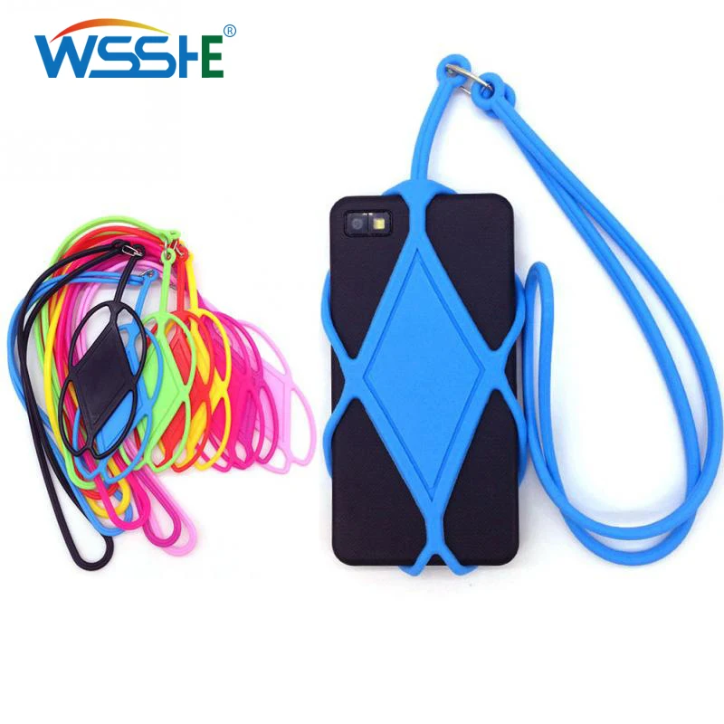 Universal Silicone Phone Lanyard Holder Case Cover Key Lanyard For