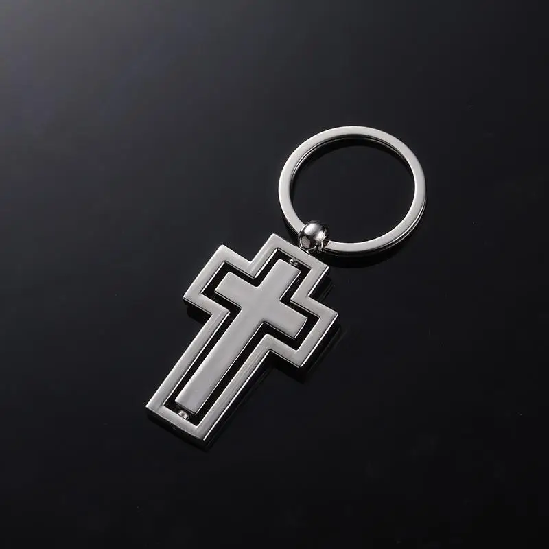 

Crucifix Jesus Cross Keychain For Women Men Key Chain Bag Pendant Car Styling Keyring Christian Jewelry Accessories Gift