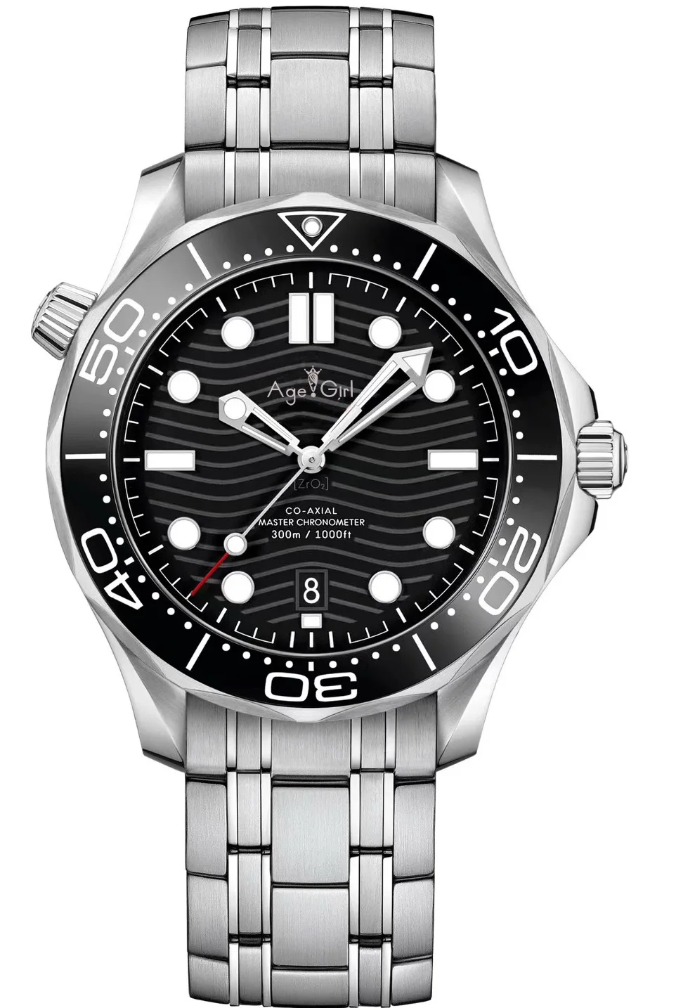 

Luxury Brand New Men Automatic Mechanical Watch Silver Black Blue Grey James Bond 007 Ceramic Crystal Sapphire Professional 300m