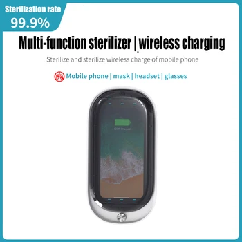 

uv phone sanitizer Lamp and Sterilizer wireless charger Personal Care For Phone Jewerly Watch Cleaner disinfection box