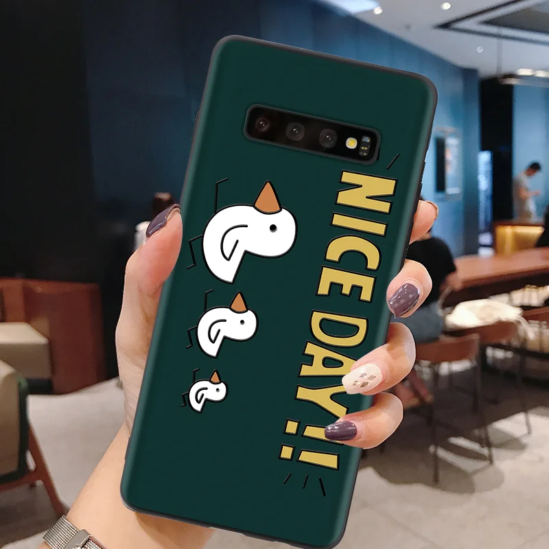 3yanice 3D мультфильм с тиснением и изображением парные Чехлы для samsung Galaxy S10e S10 Lite S6 S7 край S8 S9 S10 плюс J4 J6 плюс G530 чехол матовый корпус - Цвет: 3yanice