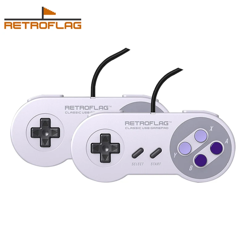 2PCS Retroflag Classic USB Wired Controller Gamepad Handle for Raspberry Pi Windows Nintendo Switch 