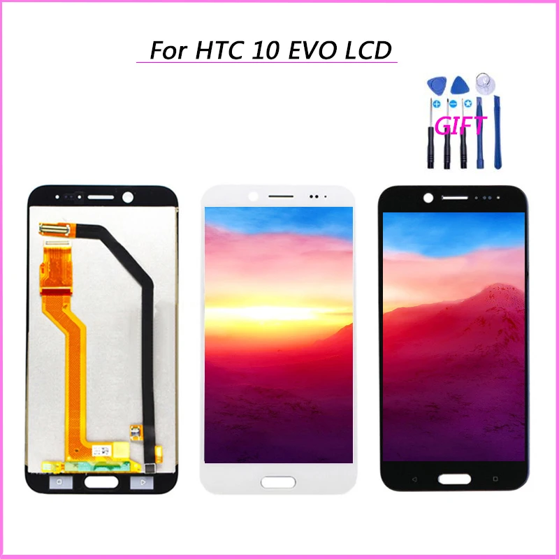 ЖК дисплей и сенсорный датчик в сборе для HTC 10 EVO Bolt запасные части с рамкой LCD