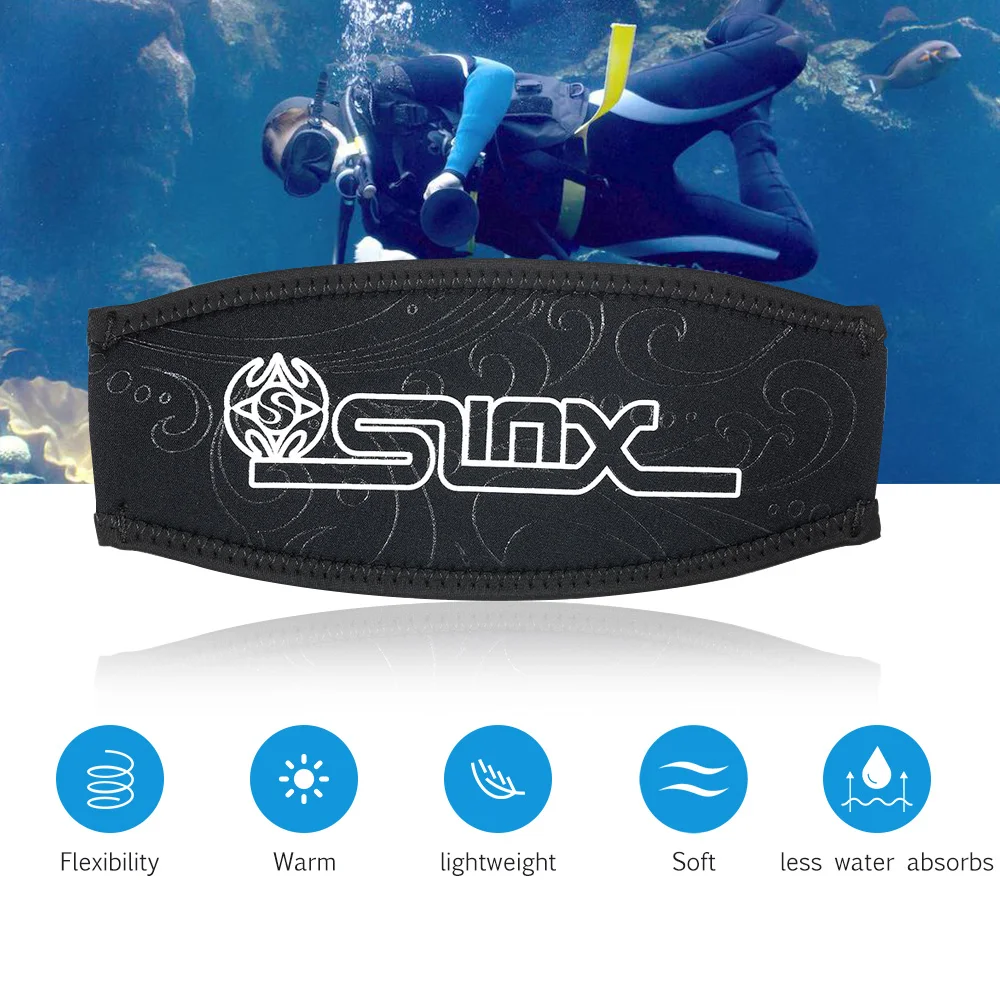 SLINX Двусторонняя Неопреновая Маска для дайвинга, средство защиты волос, снаряжение для дайвинга, для водных видов спорта, дайвинга