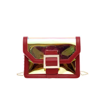 

New clear bag with one shoulder slung bag mini ultra hot bag for women mobile phone bag candy color bag for women