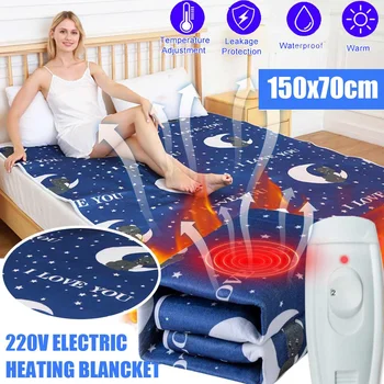 

76W 220V Thicker Single Electric Mattress Thermostat Electric Blanket Security Waterproof Electric Heating Blanket Warm Blanket
