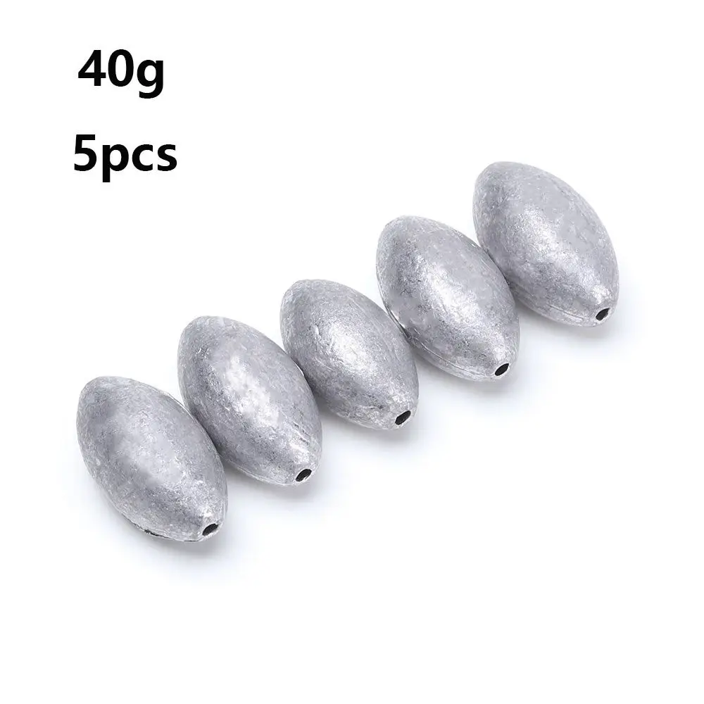 Fishing Lead Olive Shaped Sinkers Hollow Lure Lead Weights  1g/2g/3g/4g/5g/10g/15g/20g/25g/30g/40g/50g/60g/70g Fishing Tackle -  AliExpress