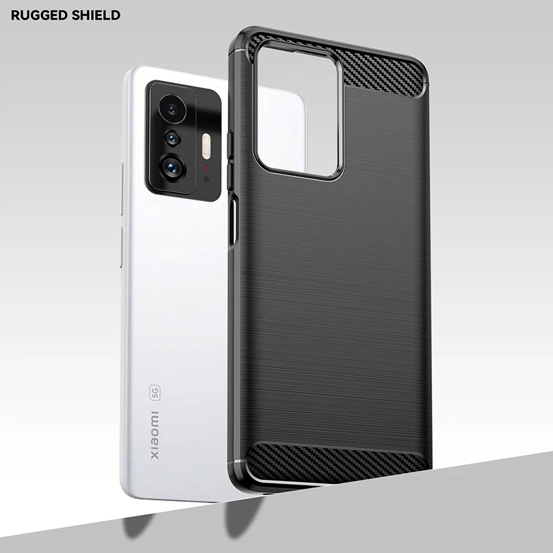 For Xiaomi 11T Case Carbon Fiber Shockproof Soft Silicone Original Touch Feel Bumper Case for Xiaomi 11T Cover For Xiaomi 11T