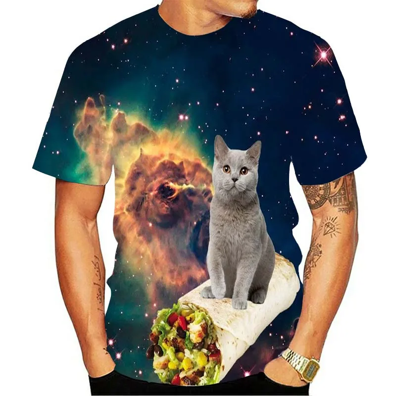 shirt Lightning Cat Eat Taco Pizza 