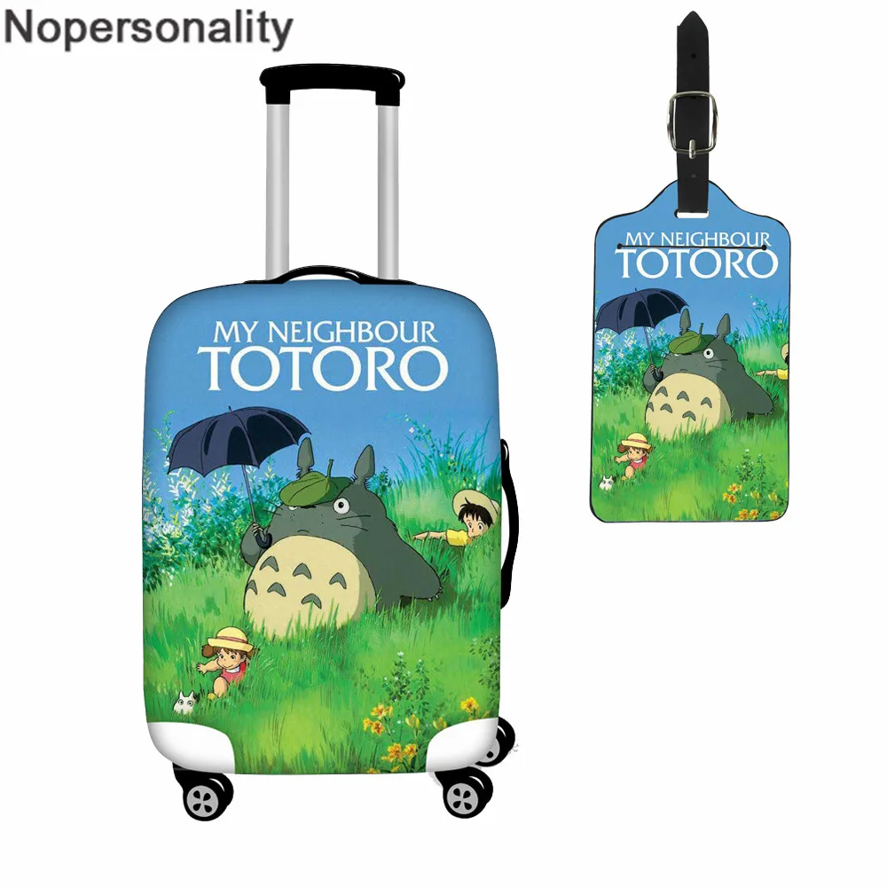 Чехол для багажа neighit Totoro, аксессуары для путешествий, эластичный чехол для 18-32, чехол на колесиках, защитный чехол