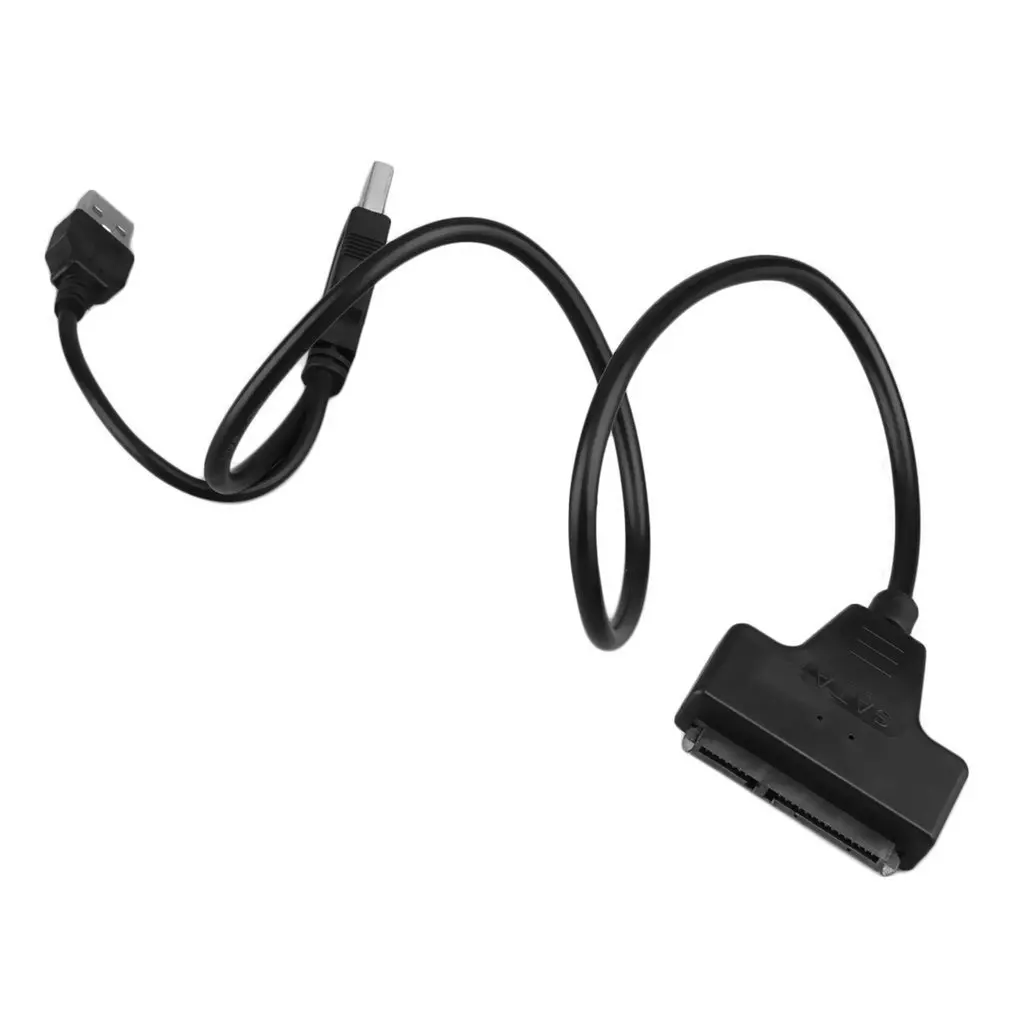 Новейший USB 2,0 штекер для SATA 7+ 15P 22 Pin кабель адаптер для 2," SSD/жесткий диск