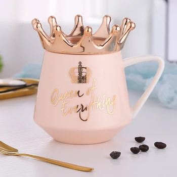 

Cute Crown Cup Mug Coffee Cup Ceramic Water Cup Tea Cup for Girls Gift PAK55