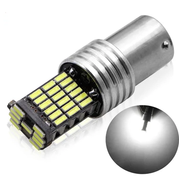 

1PC 1156 P21W BA15S LED Car Light Bulbs 850LM 4014 45SMD Auto Car LED Reverse Lights Turn Signal Lamp Parking Lights White 6000K
