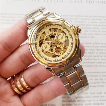 

Rolex- Men's luxury steel strap wristwatch new fashion automatic mechanical watch gift limited edition watch order3