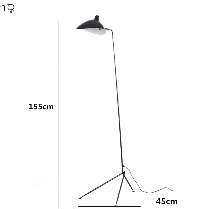 Скандинавские дизайнерские ретро светильники для торшера в виде уток, Серж моуиль, танцевальные когти, металлический стоячий светильник для гостиной, кабинета, спальни
