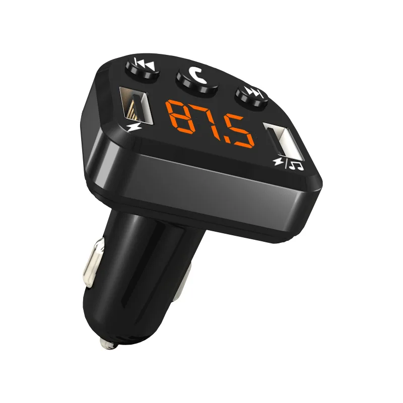 DSMOTEK беспроводной автомобильный FM Tansmitter Bluetooth 4,2 Handsfree автомобильный комплект MP3-плеер двойной USB зарядка телефона DC 12 В FM модулятор