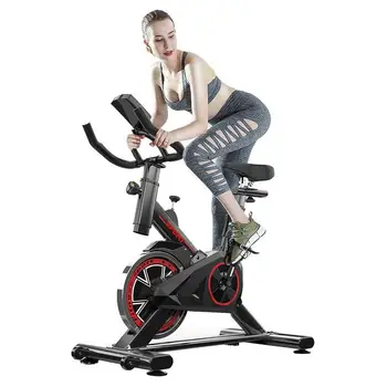 

Spinning Bike, Indoor Cycling Exercise Bike with Pad Holder, 36lb Adjustable Resistance Training Bike, Heart Rate Monitor, 330lb