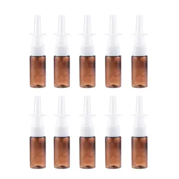 

10pcs Nasal Spray Bottles Refillable Portable Reusable Container Pill Case Makeup Bottle
