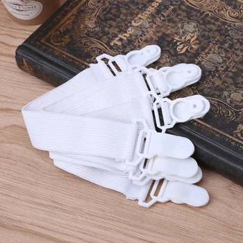 

4 Pcs/1 Set Bed Sheet Holder Elastic Fasteners Mattress Cover Blankets Grippers Clip Y1QB