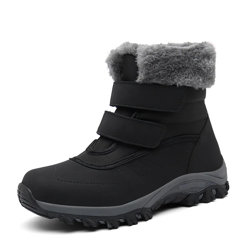 

2019 Winter Hight-top Snow Boots plus Velvet Warm Female Padded Extra Large Old Man Mom Shoes WOMEN'S Shoes
