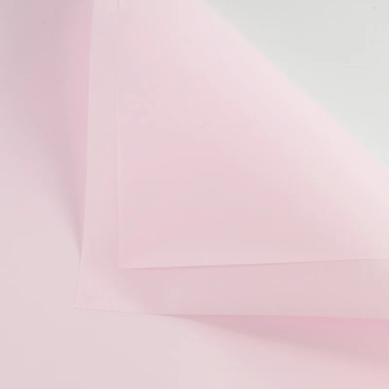 20 шт водонепроницаемый бумажный лист твердый пластиковый целлофановый оберточный для украшения цветов - Цвет: 165 Light Pink