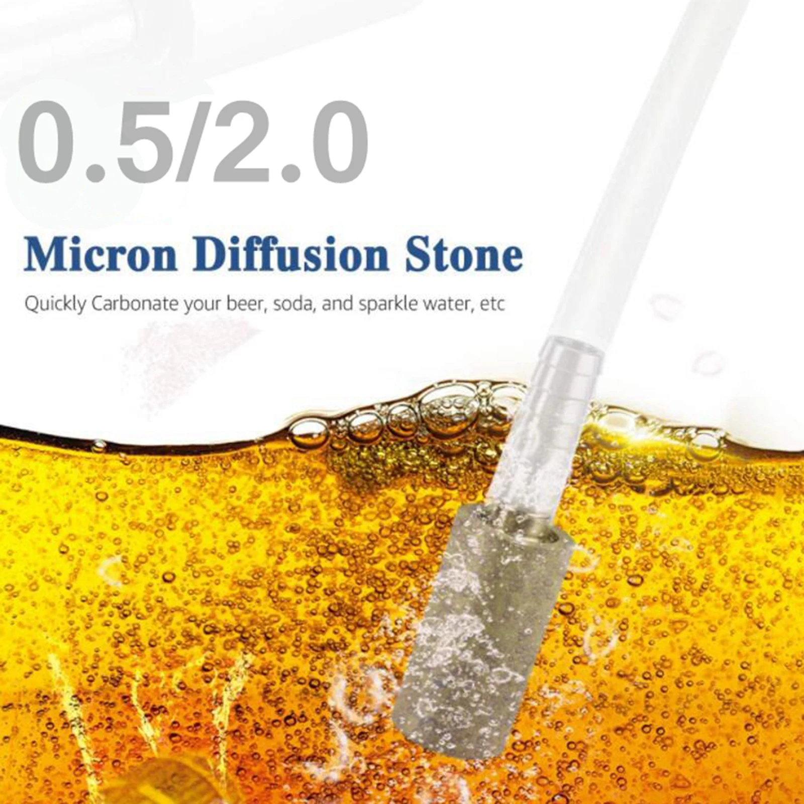 0.5 and 2 Micron Oxygenation Diffusion Stone for Home Brewing Beer Tools | Дом и сад