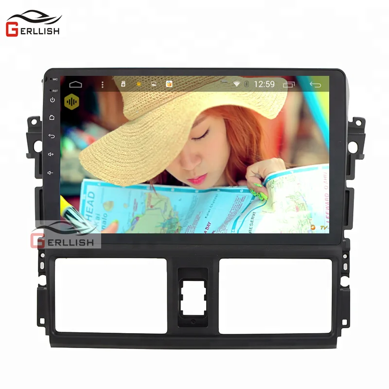Сенсорный экран автомобильный dvd-плеер на основе Android аудио стерео для Toyota Yaris Vios gps навигация - Цвет: 1GB RAM 16GB ROM