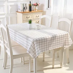 Plastic PVC Rectangula Grid Printed Tablecloth Waterproof Oilproof Kitchen Dining Table Colth Cover Mat Oilcloth Antifouling Plastic PVC Rectangula Grid Printed Tablecloth Waterproof Oilproof Kitchen Dining Table Colth Cover Mat Oilcloth Antifouling