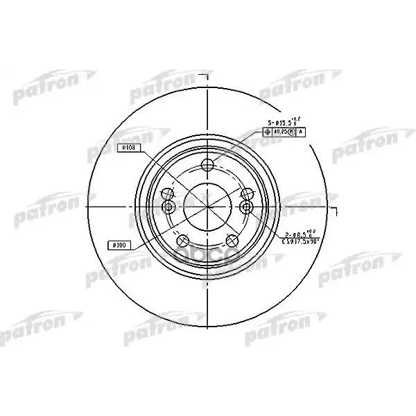 Диск Тормозной Передн Renault: Laguna Ii 01-, Laguna Ii Grandtour 01- PATRON арт. PBD4259