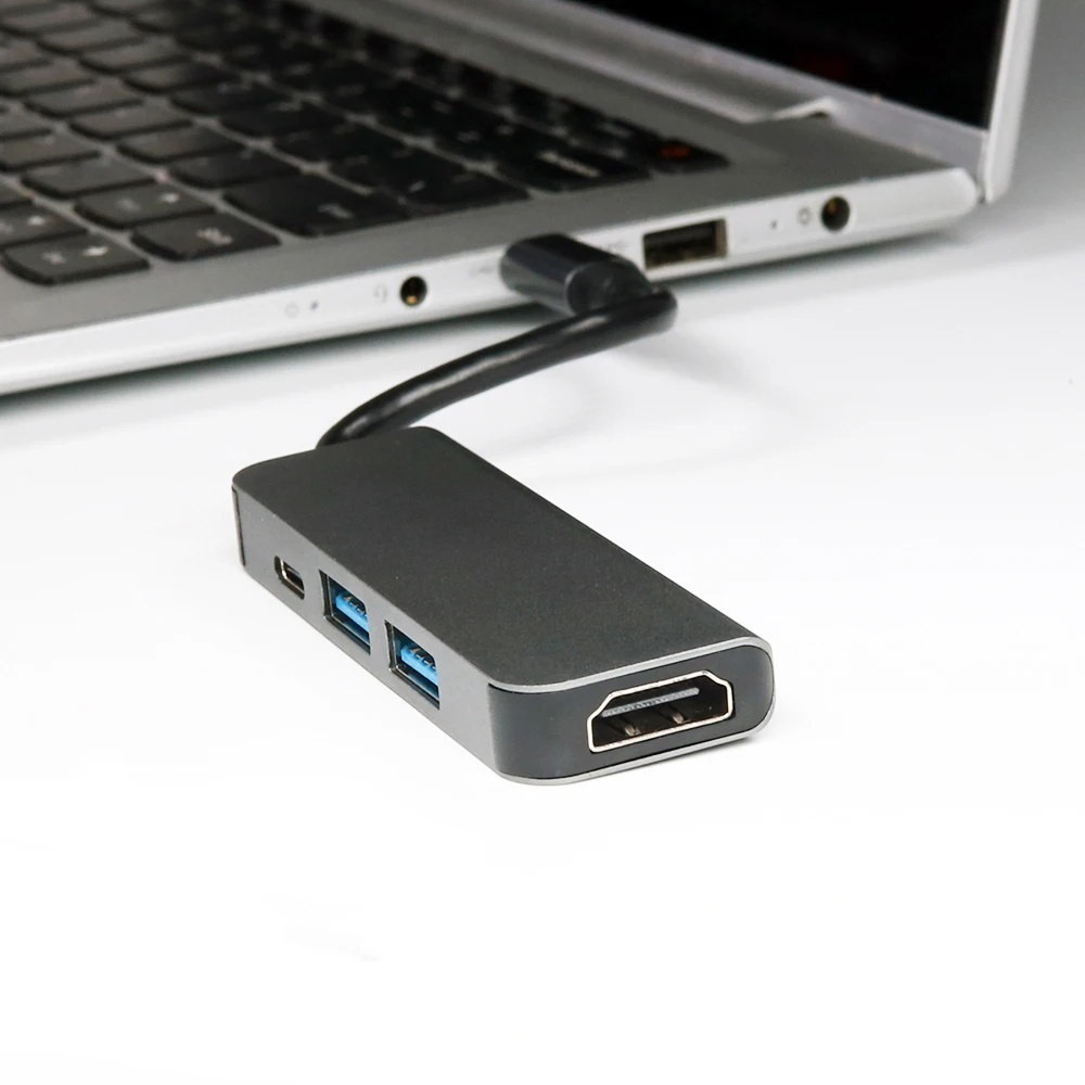Type-C к HDMI Usb четыре в одном док-станция Мощность PD Tv проектор многофункциональный 4K конвертер внешние аксессуары