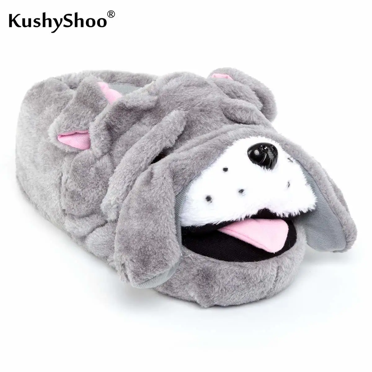 

KushyShoo Animal Slipper Men Flush Warm Comfy Indoor Slipper Men House Slippers Chausson Shoes Slippers Pantuflas 2019 Winter
