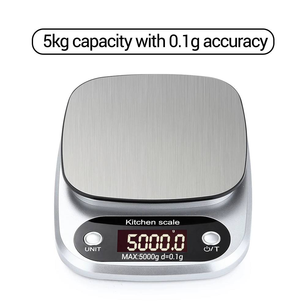 Portable Digital Scale Mini Digital Kitchen Scale Professional Accurate Electronic Scale Precision Balance 10kg*1g DH-C305