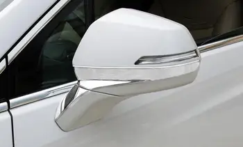 

For Cadillac XT5 2016 4PCS ABS Chrome Car Side Door Rearview Mirror Protect Strip Frame Cover Trim Car Styling Accessories
