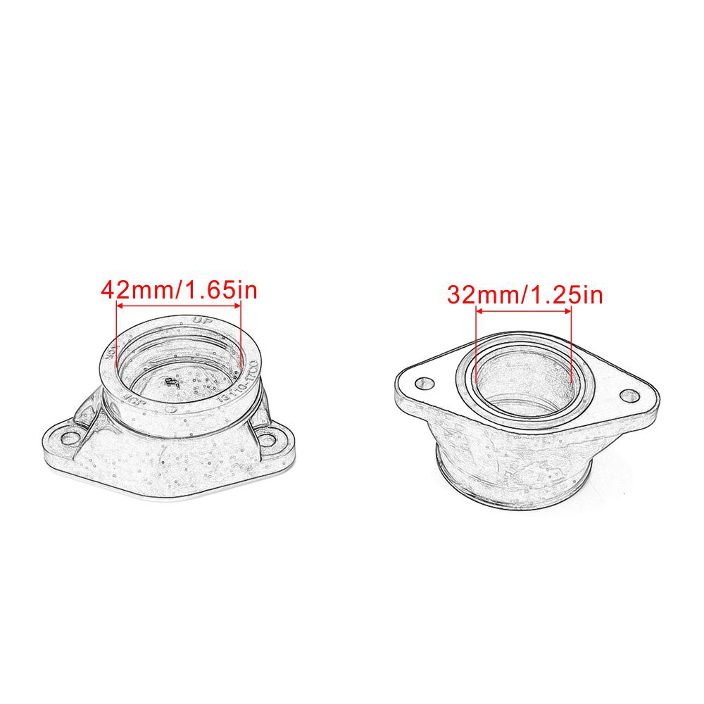 Motorcycle Carburetor Interface Adapter for Suzuki GSX750F GSX750 GSX 750F 750 Katana GR78A 90-98 GSXR750 GSXR 750 GR77A 89-90