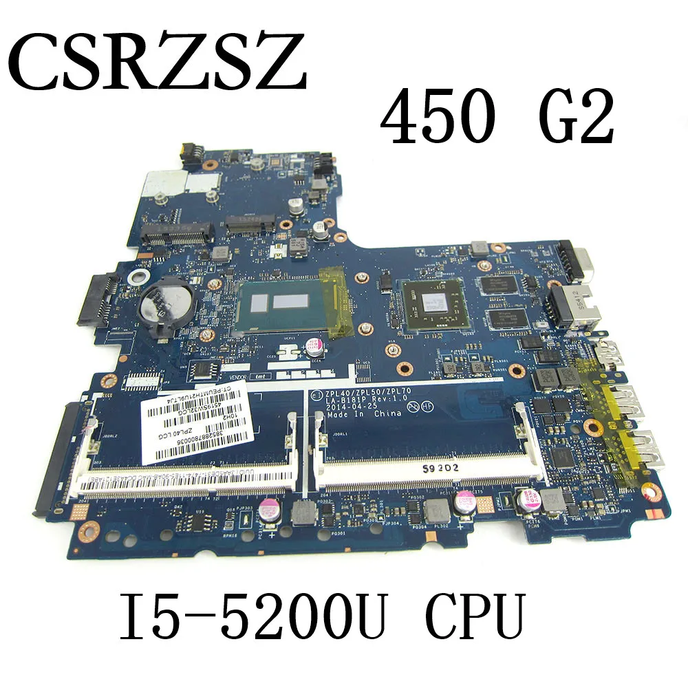 

Материнская плата для ноутбука HP ProBook 440 G2 450 G2 470 G2 I5-5200U CPU R5 M255 GPU