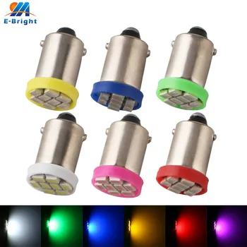 

50pcs AC/DC 6V-6.3V BA9S 1206 8 SMD LED Bulb Car Light Sourcing Pinball Battery Game Light 60Lm White Blue Red Green Amber Pink