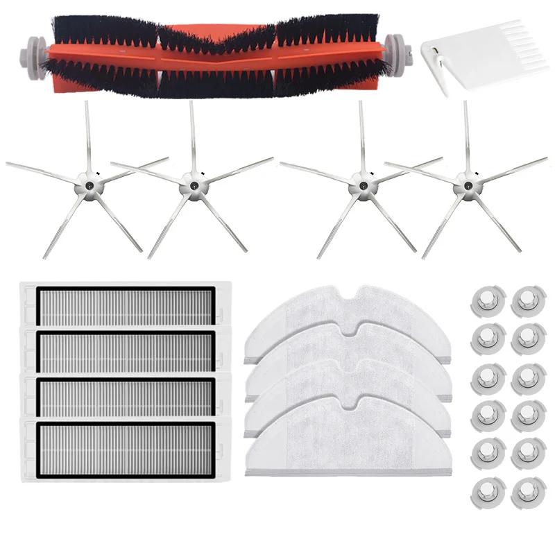 Mopping cloths основная щетка белый HEPA фильтр для Xiaomi Roborock S6 S5 MAX S60 S65 S5 S50 S55 E25 E35 аксессуары для вакуумных деталей|Запчасти для пылесоса| | АлиЭкспресс