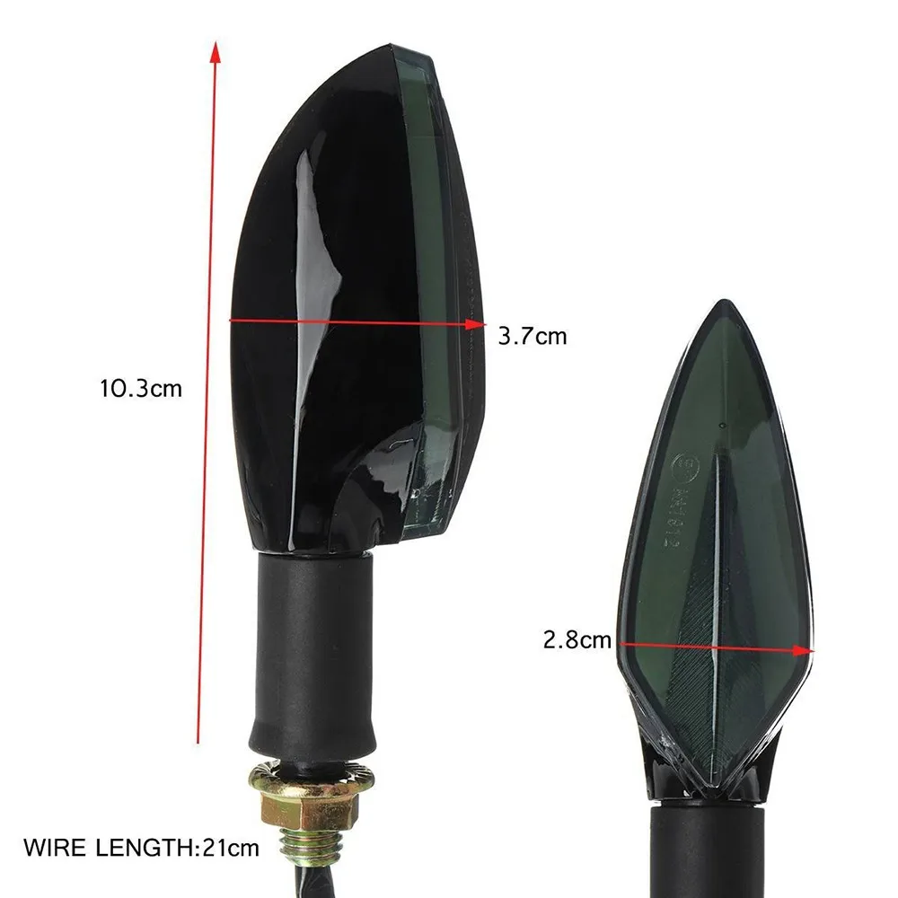 Мотоцикл поворотники светильник 21 светодиодный мигалка двухцветный DRL индикатор мигающий светодиодный Стоп тормозной сигнал светильник s 12 в для Honda