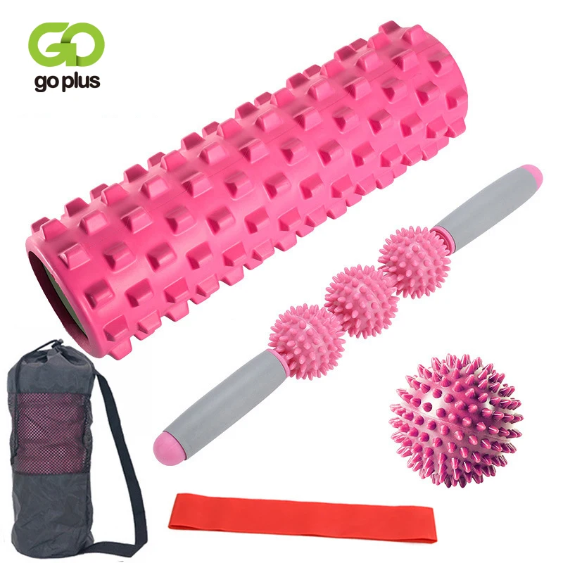 

Yoga Foam Roller Set Massage roller Fitness Equipment Pilates Yoga Block Yoga Column Train Gym Exercise relax foam Sport Tool