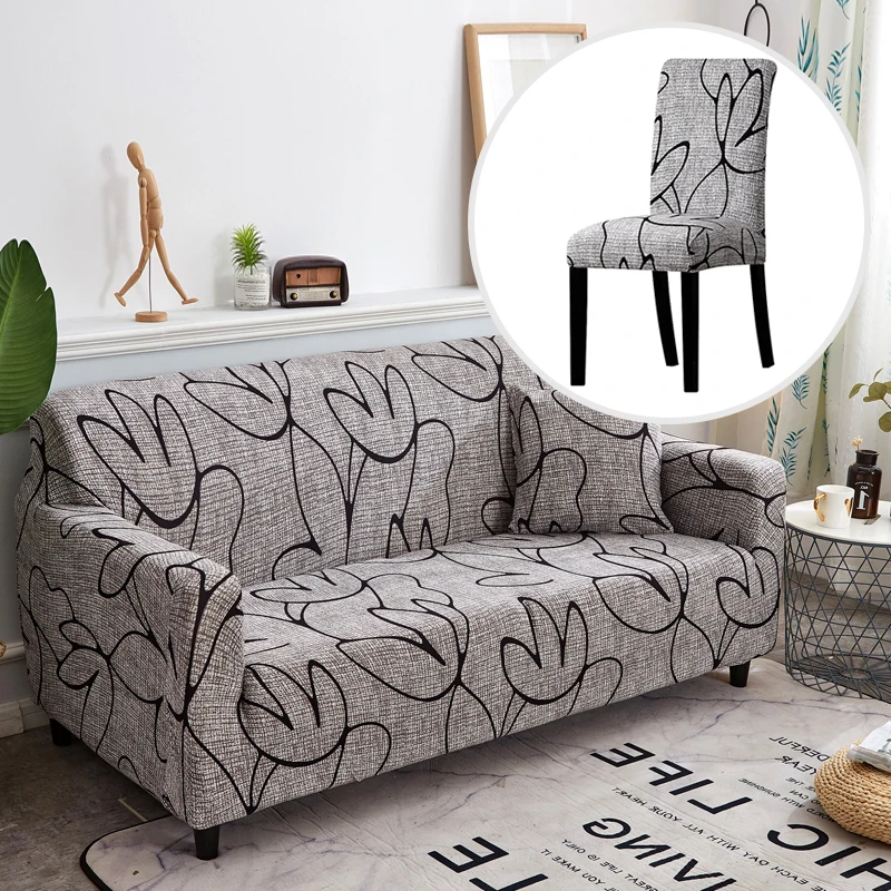 

Sofa Cover Spandex Anti Slip Living Room Furniture Universal Size Tight Wrap Decorative Sofa Cover Elastic Stretch Bentch Covers
