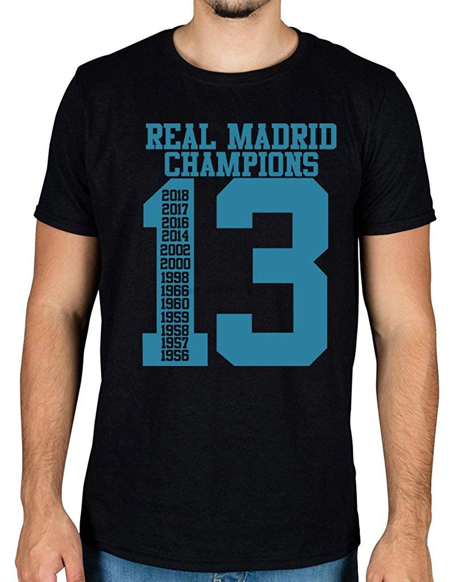 Unbekannt Real Madrid UEFA Champions League T-Shirt Bedruckt weiß Größe XL